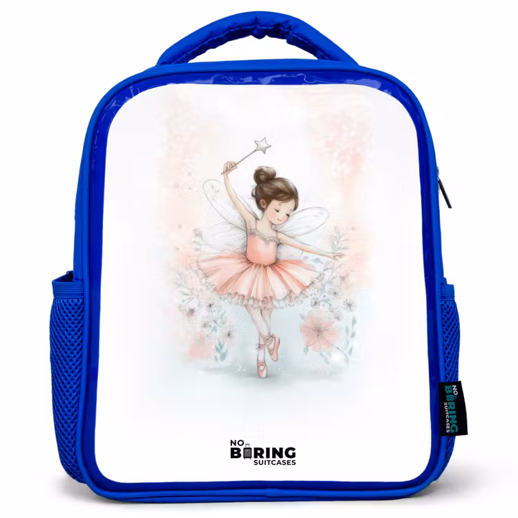Kids backpack - Blue - Ballerina - Elf - Fairy — 1