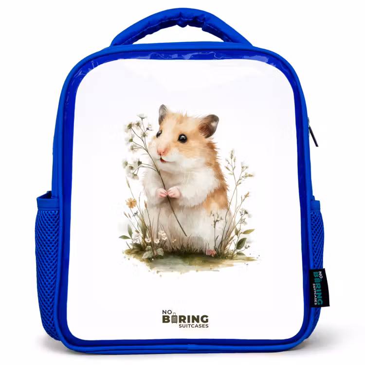 Kids backpack - Blue - Animal - Nature - Hamster — 1