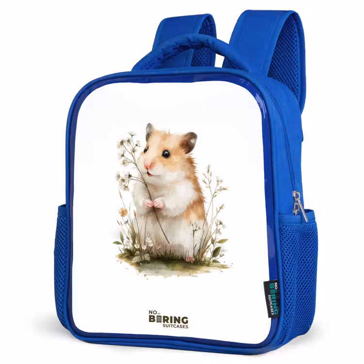 Kids backpack - Blue - Animal - Nature - Hamster — 3