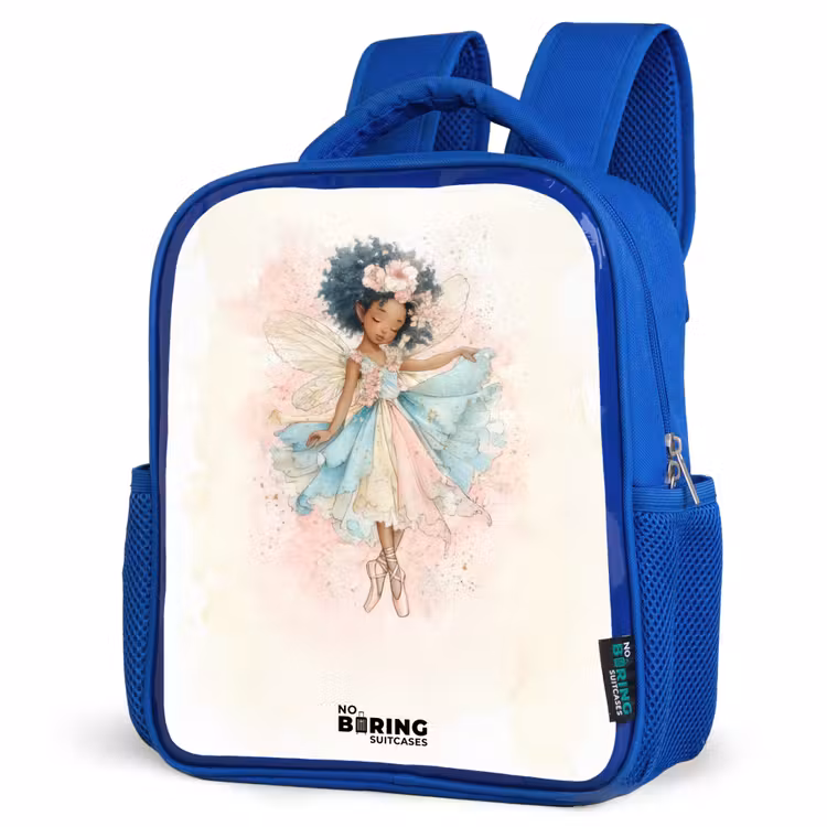Kids backpack - Blue - Elf - Ballet - Colorful — 3