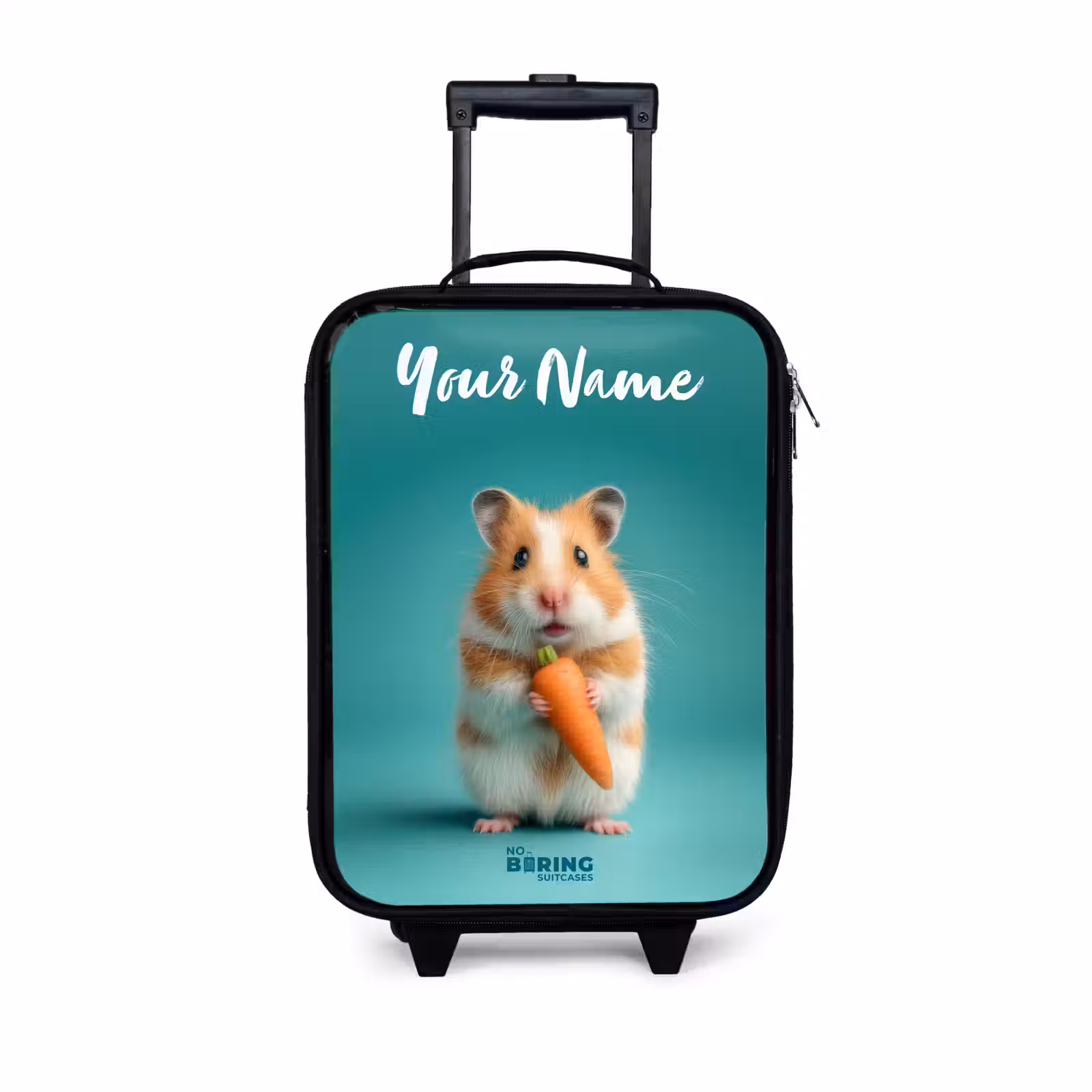 Children's suitcase with name - Hamster - Carrot - Animal — 1