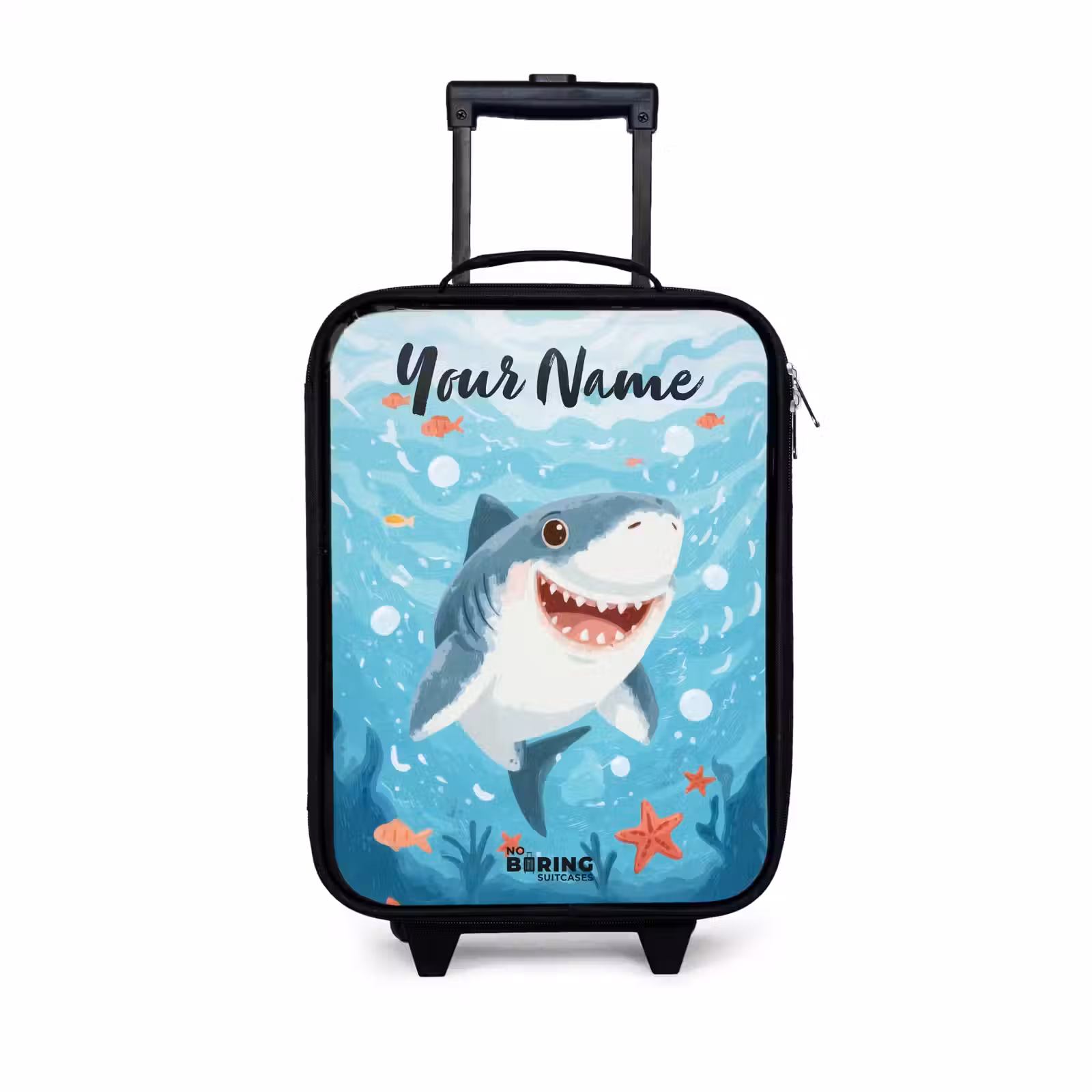 Children's suitcase with name - Shark - Water - Sea — 1
