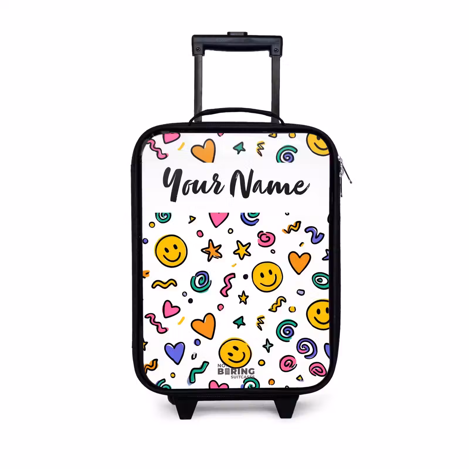 Children's suitcase with name - Smiley - Heart - Star — 1