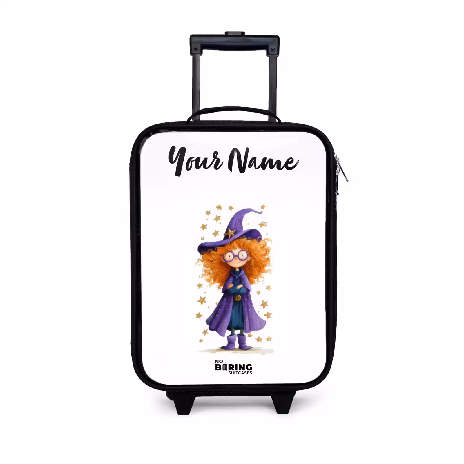 Children's suitcase with name - Star magic with curls — 1