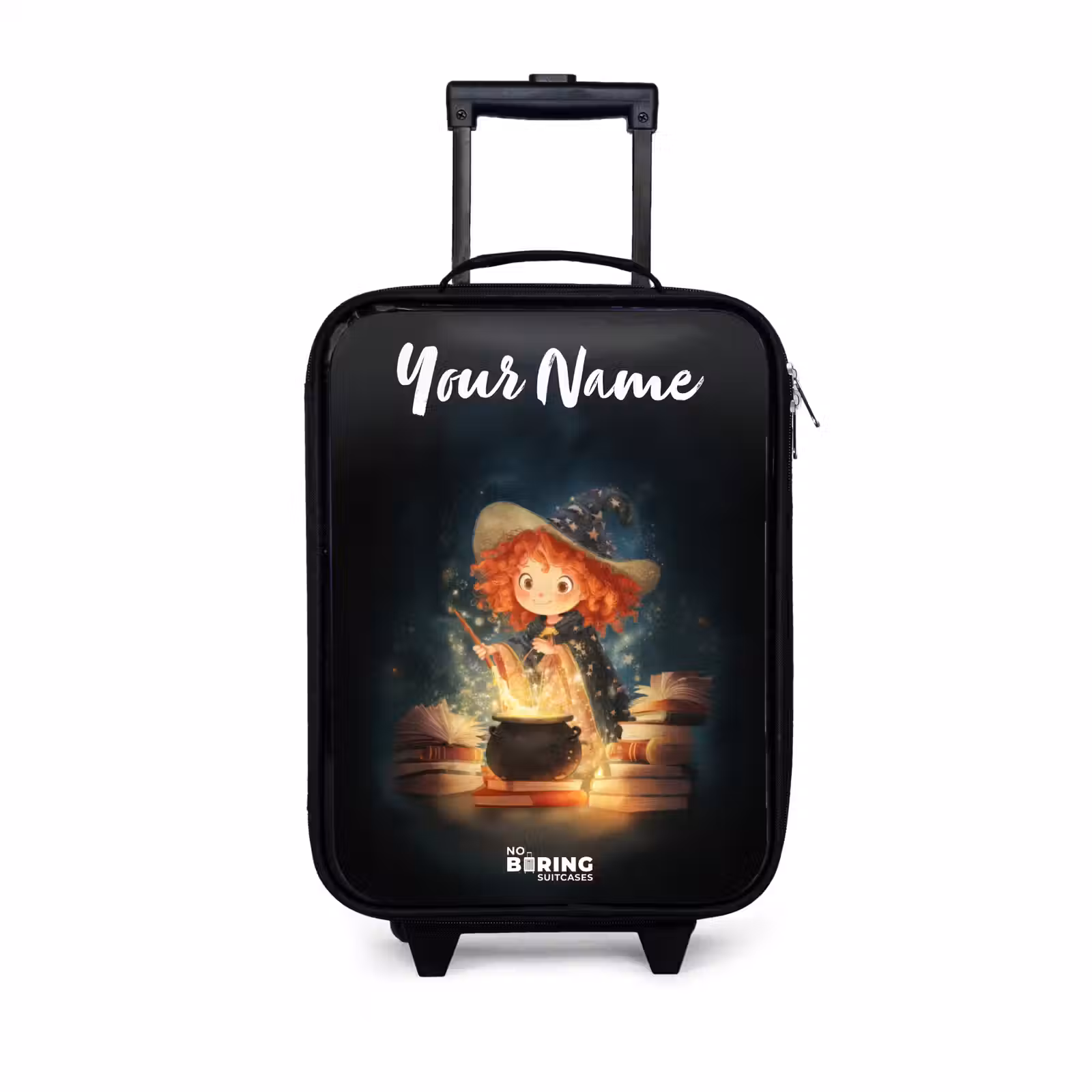 Children's suitcase with name - Witch with Sparkling Magic Potion — 1