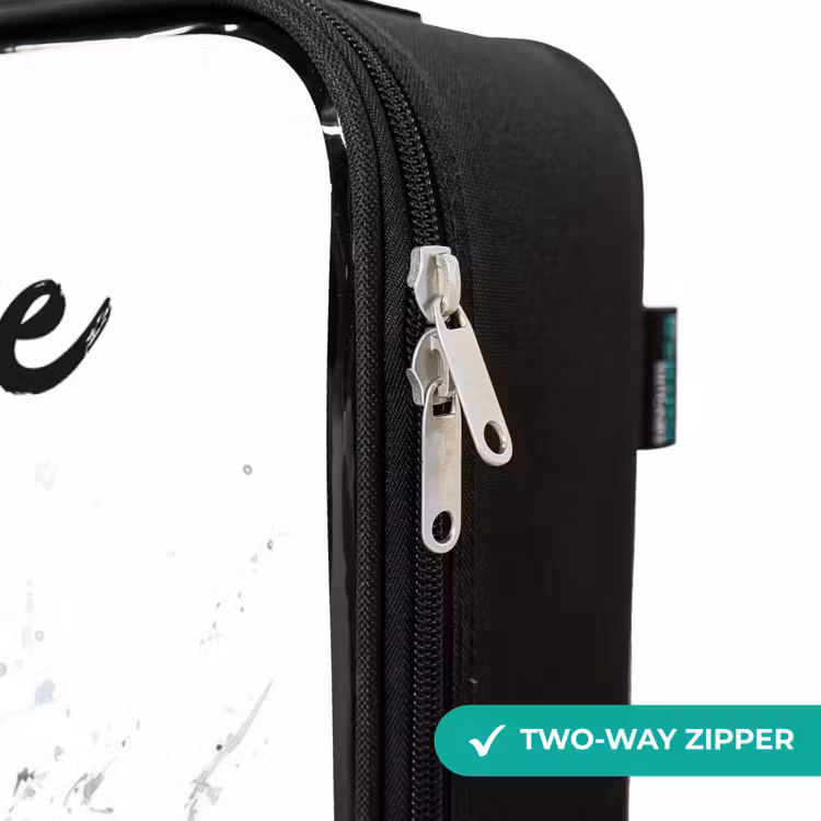 Children's suitcase with name - Attacking shark in watercolor — 5