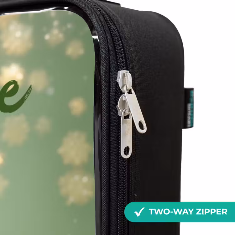 Children's suitcase with name - Dancing fairy in green light — 5