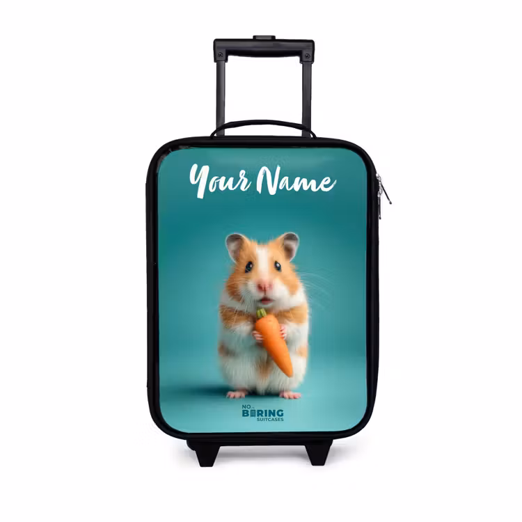 Children's suitcase with name - Hamster - Carrot - Animal — 1