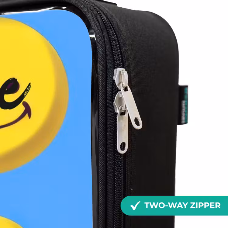Children's suitcase with name - Merry smiley rain — 5