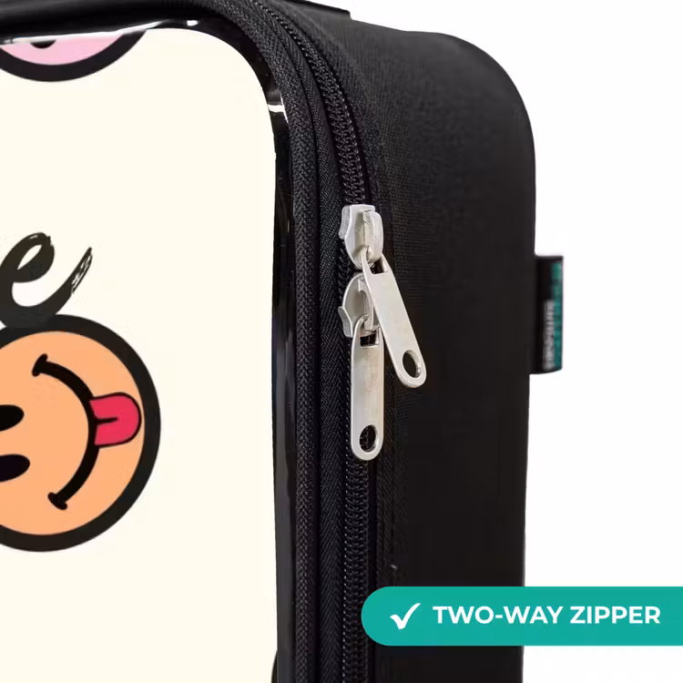Children's suitcase with name - Playful smiley mix — 5