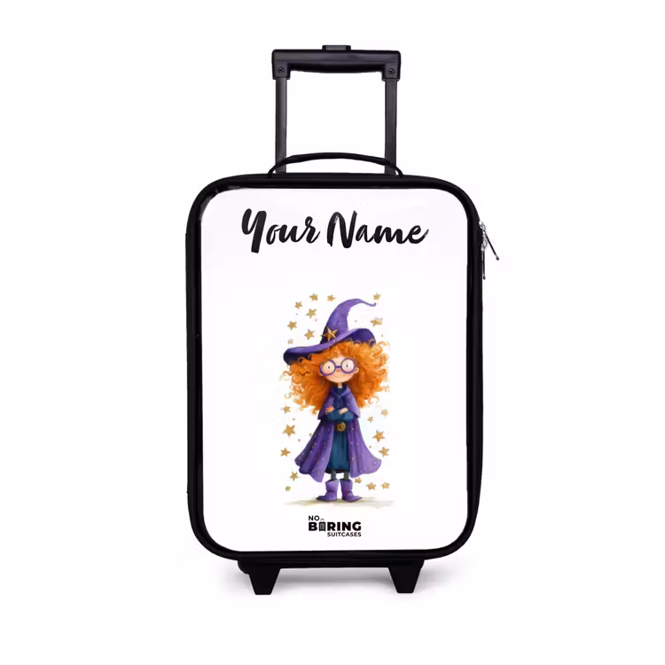 Children's suitcase with name - Star magic with curls — 1