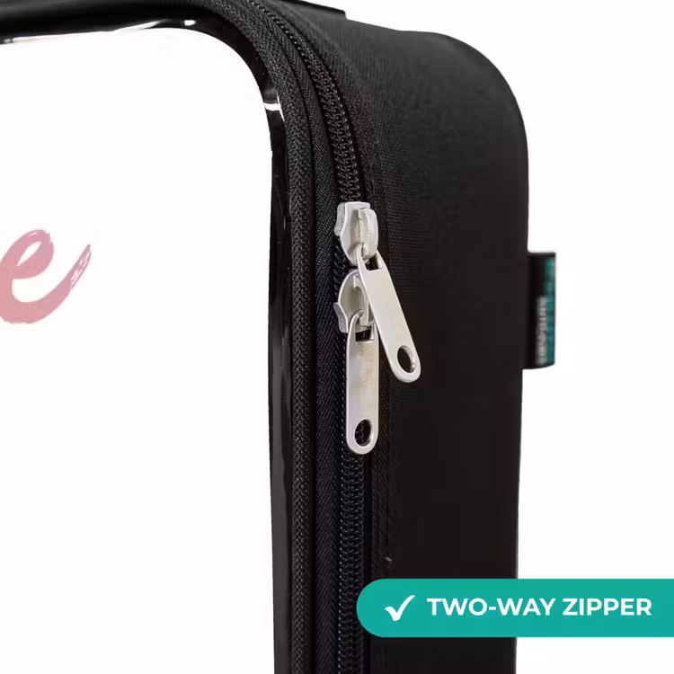 Children's suitcase with name - Sweet alien creature with heart — 5