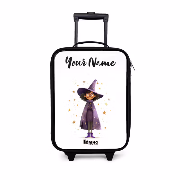 Children's suitcase with name - The purple wizard's cloak — 1
