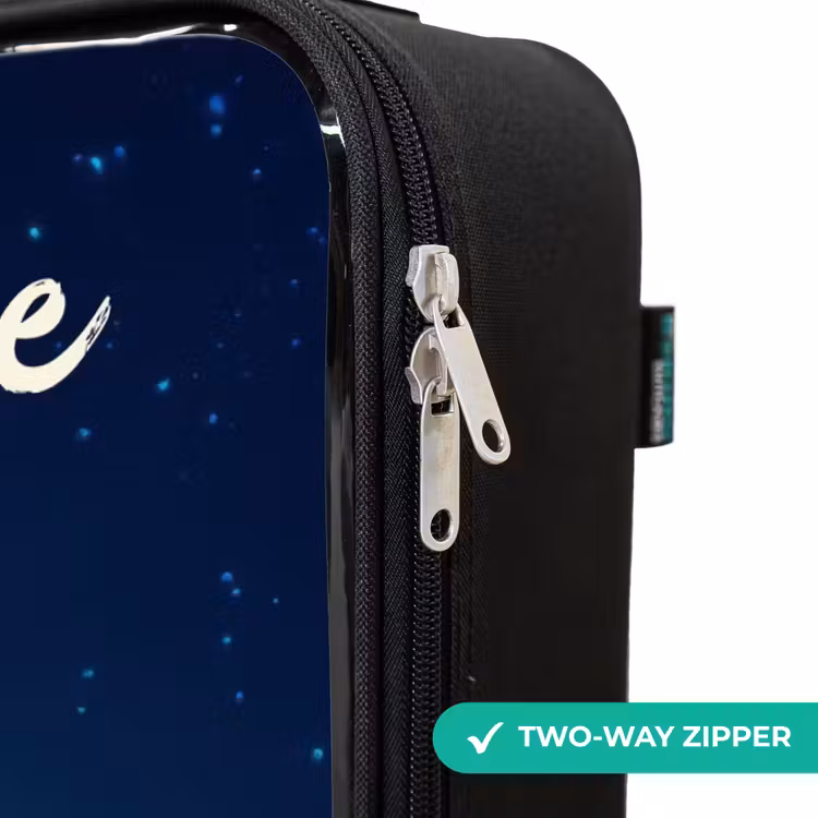 Children's suitcase with name - Witch in Moonlight Flight — 5