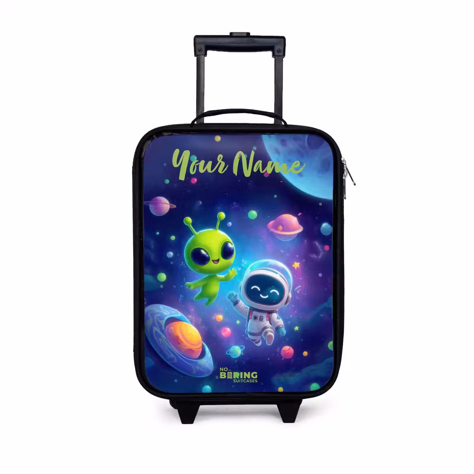 Children's suitcase with name - Merry Meeting in Space — 1