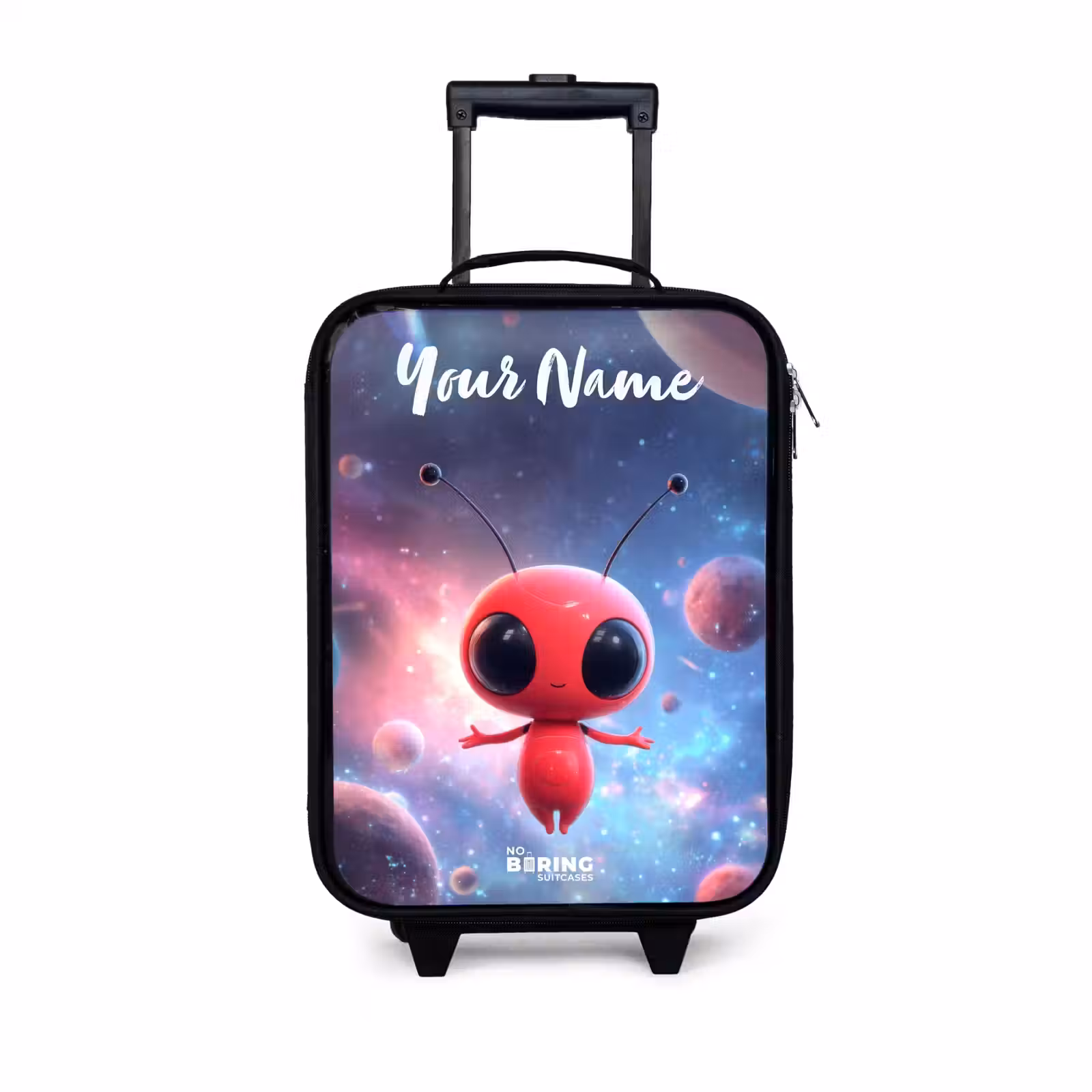 Children's suitcase with name - Red Space Being in Cosmic Dance — 1