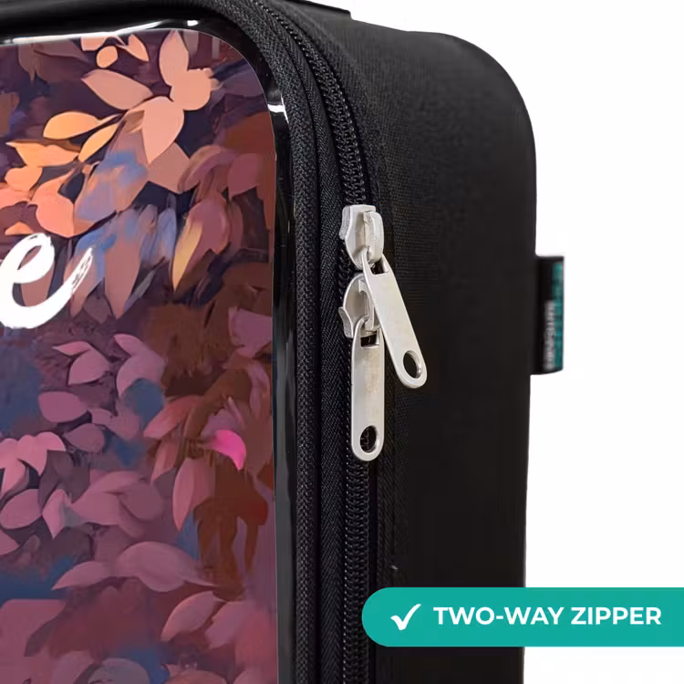 Children's suitcase with name - Horse - Flowers - Purple - Butterfly — 5