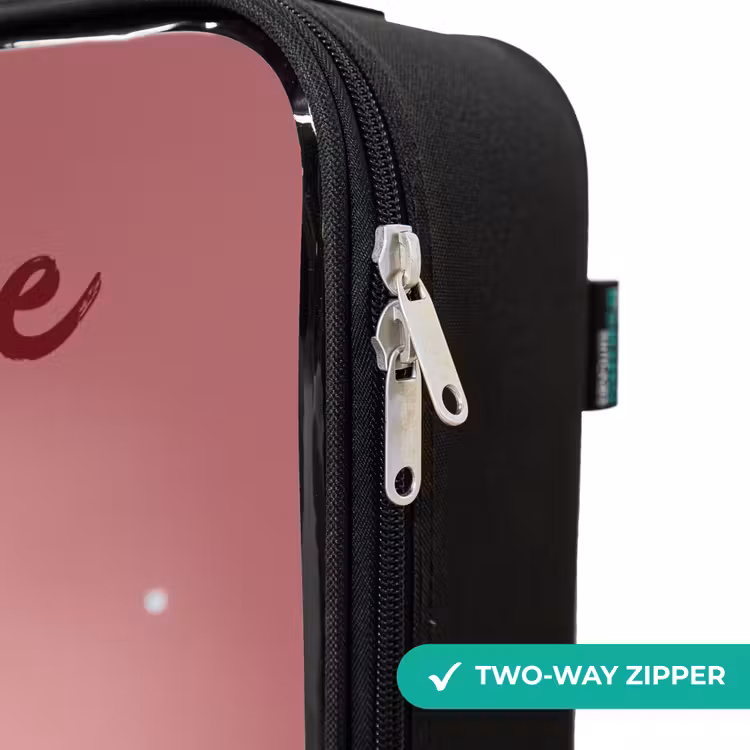 Children's suitcase with name - Moon rocker with Fluffy Weasel — 5