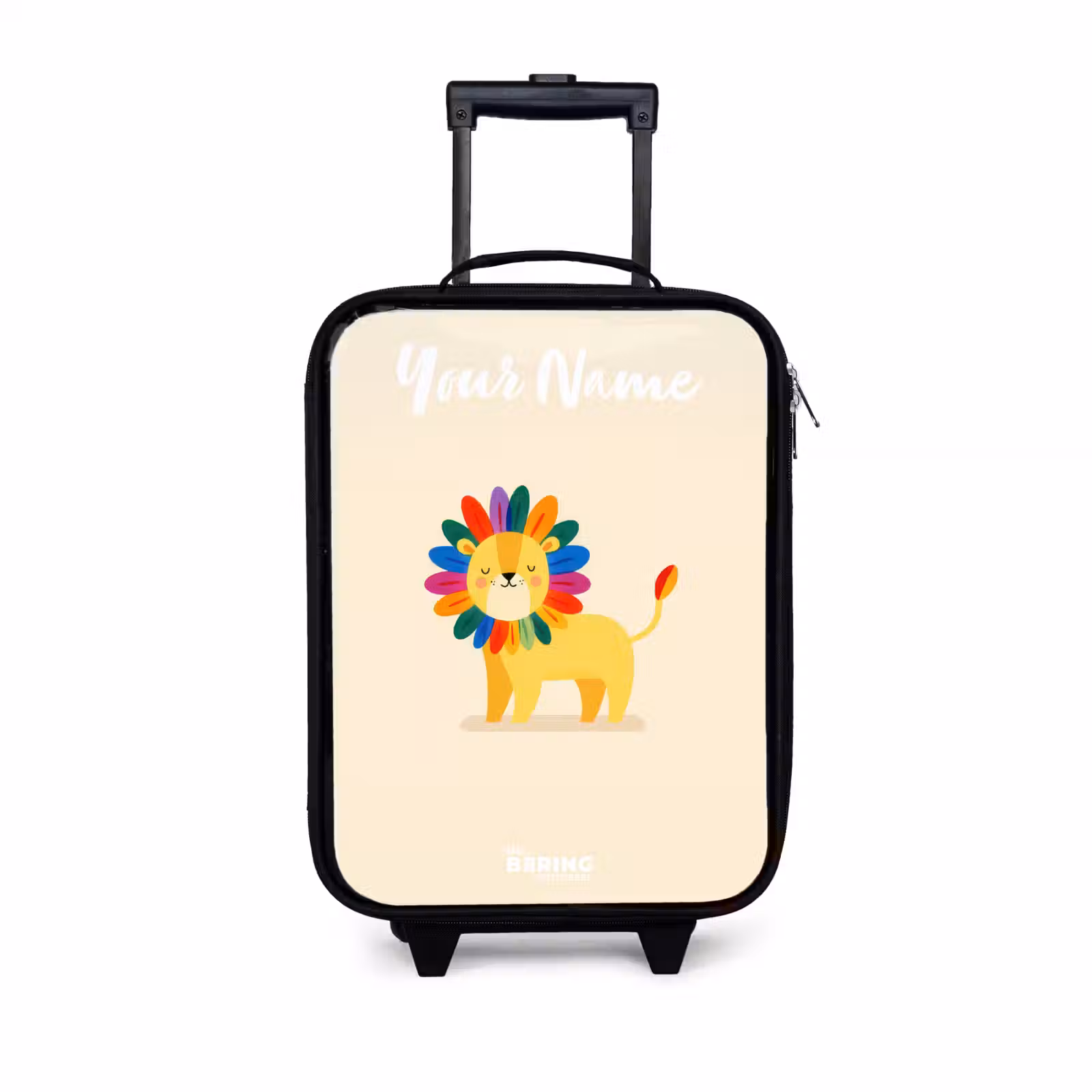 Children's suitcase with name - Lion - Mane - Colorful — 1