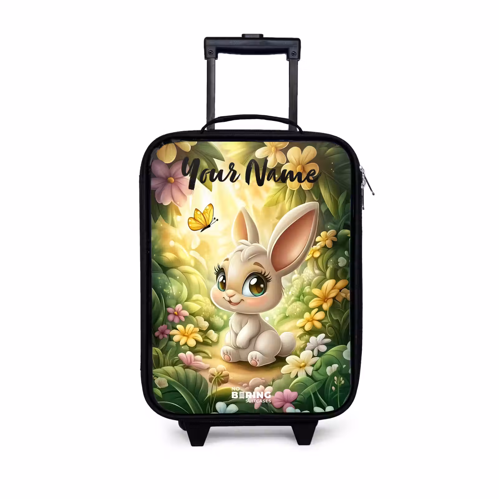 Children's suitcase with name - Rabbit - Sunlight - Fairytale - Butterfly — 1