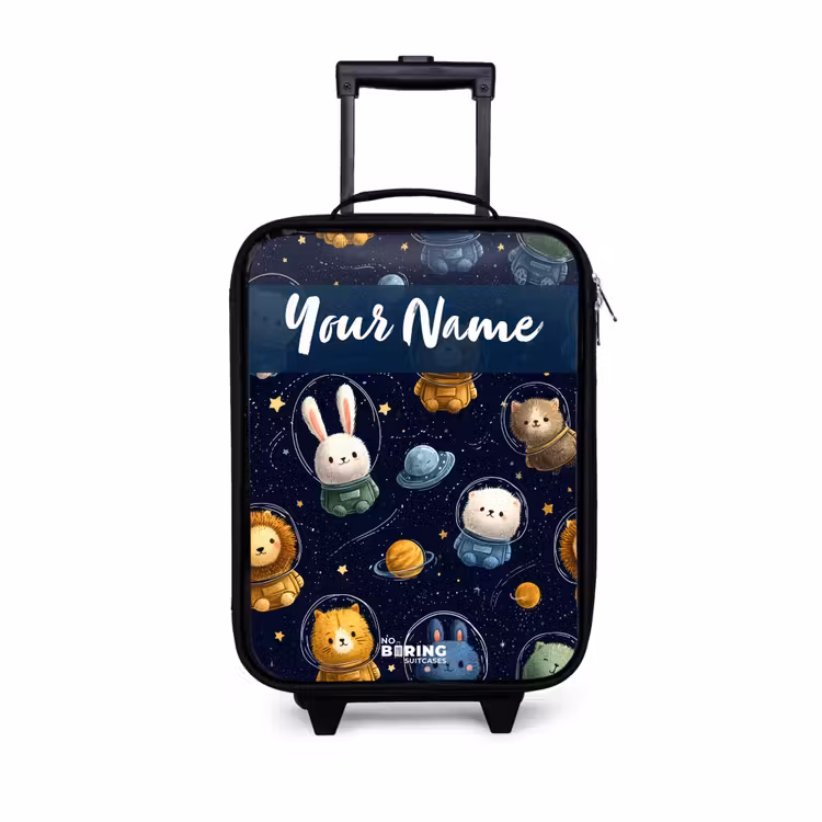 Children's suitcase with name - Animals - Astronaut - Planets - Stars — 1