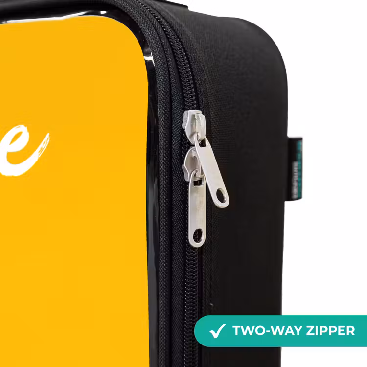 Children's suitcase with name - Hippo - Birds - Yellow — 5