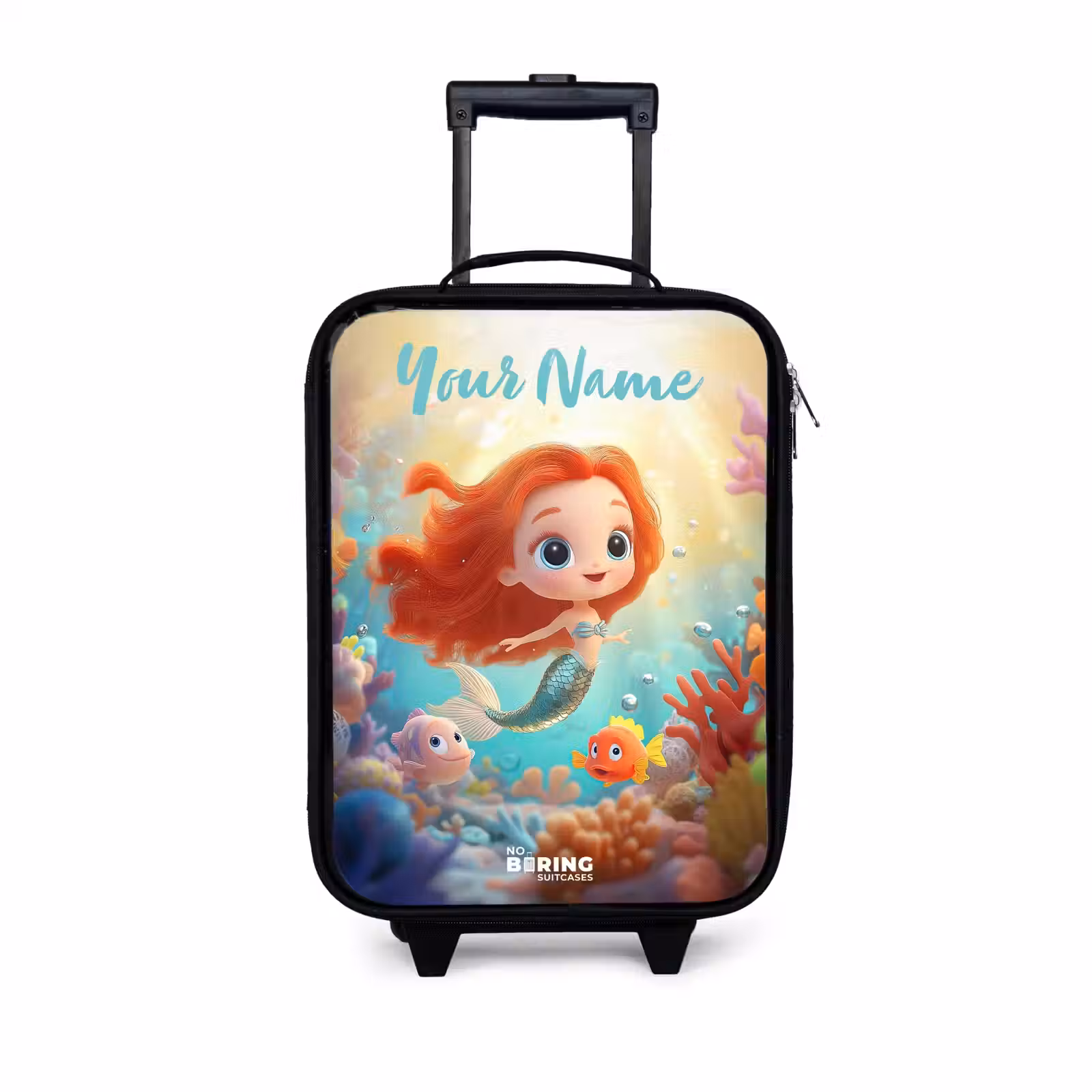 Children's suitcase with name - Mermaid - Fish - Coral — 1