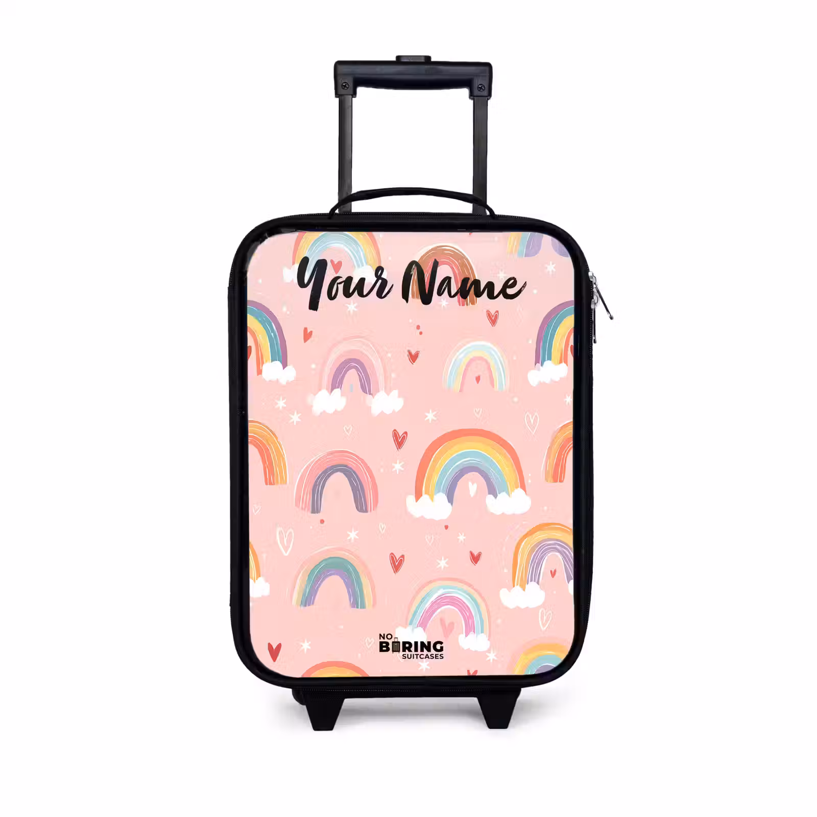 Children's suitcase with name - Rainbow - Pattern - Pastel — 1