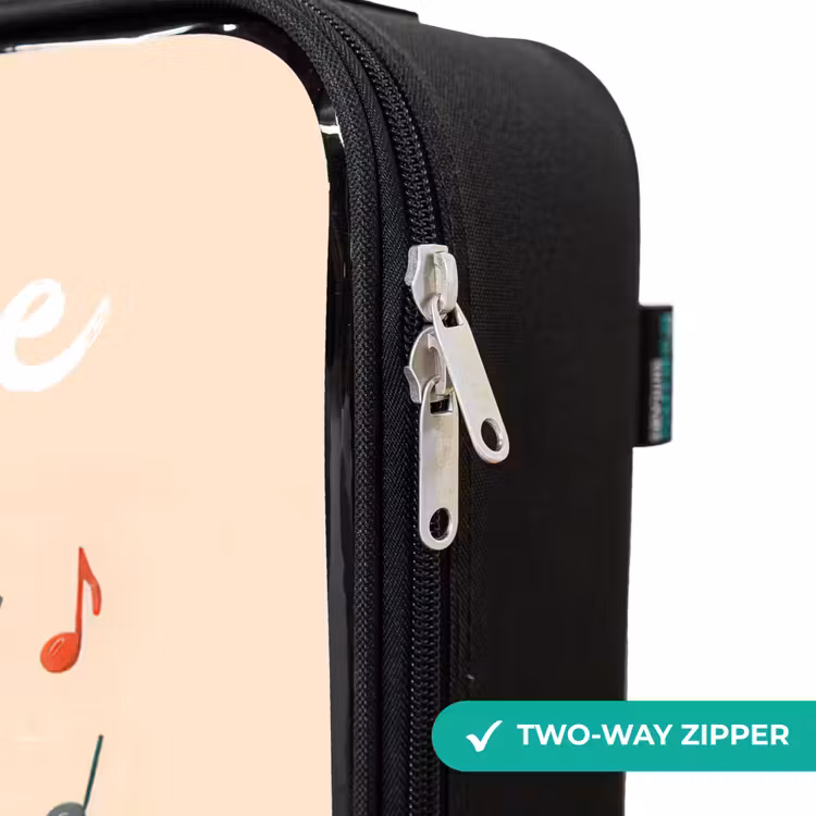 Children's suitcase with name - Mouse - Saxophone - Music — 5