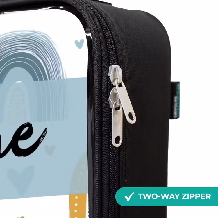 Children's suitcase with name - Pattern - Rainbow - Hearts — 5