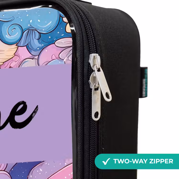 Children's suitcase with name - Rainbows - Flowers - Colorful — 5