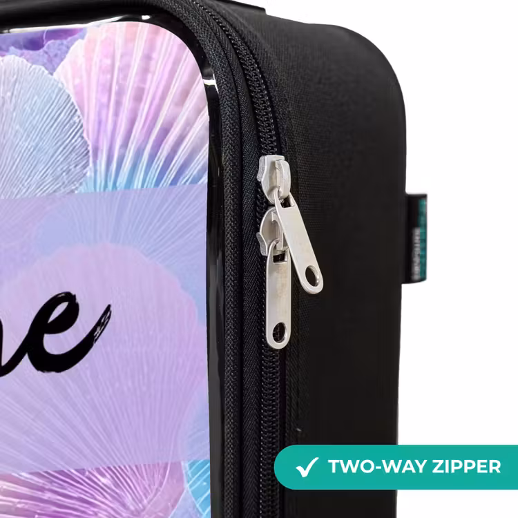 Children's suitcase with name - Shells - Purple - Blue - Pattern — 5