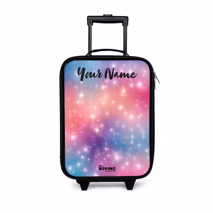 Children's suitcase with name - Stars - Abstract - Colors — 1