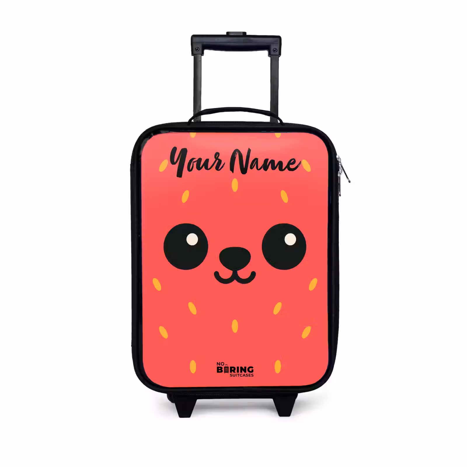 Children's suitcase with name - Kawai - Strawberry - Red — 1