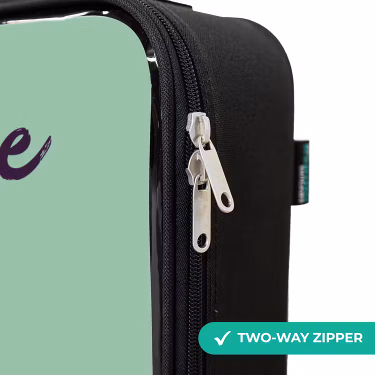 Children's suitcase with name - Kawai - Alpaca - Green — 5