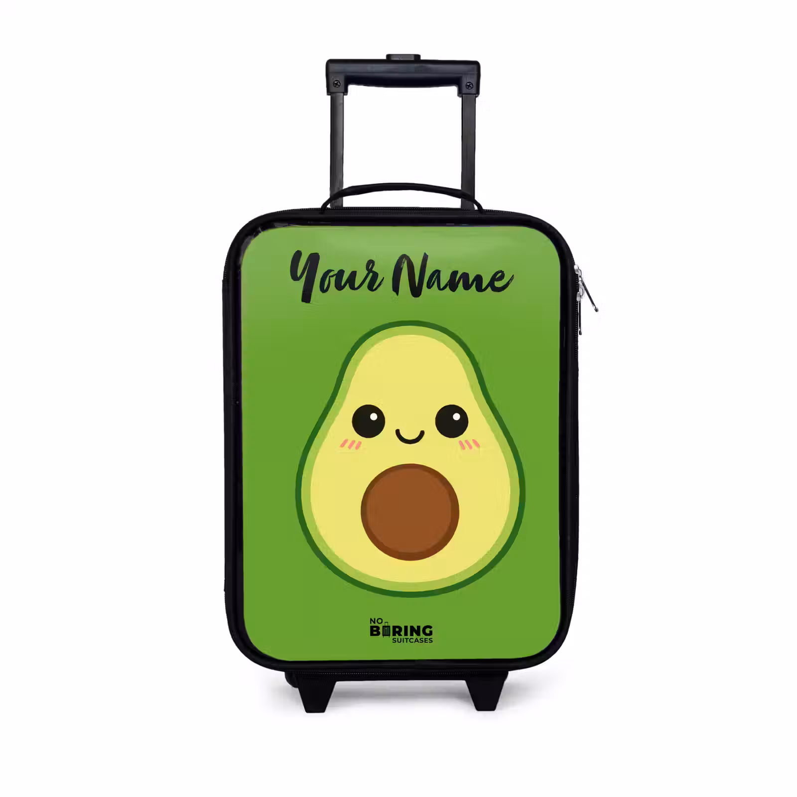 Children's suitcase with name - Kawai - Avocado - Green — 1