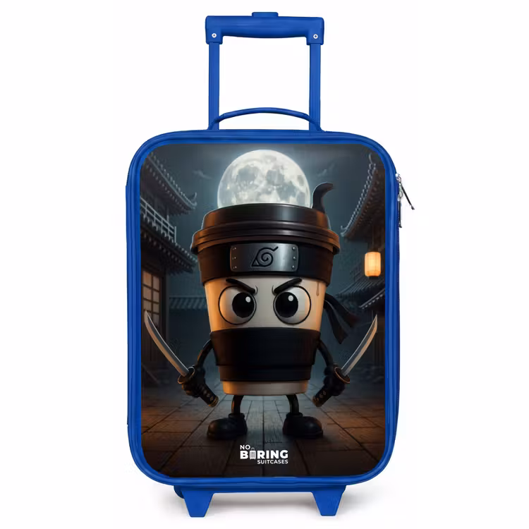 Children's suitcase - Blue - Capuchino Assassino — 1