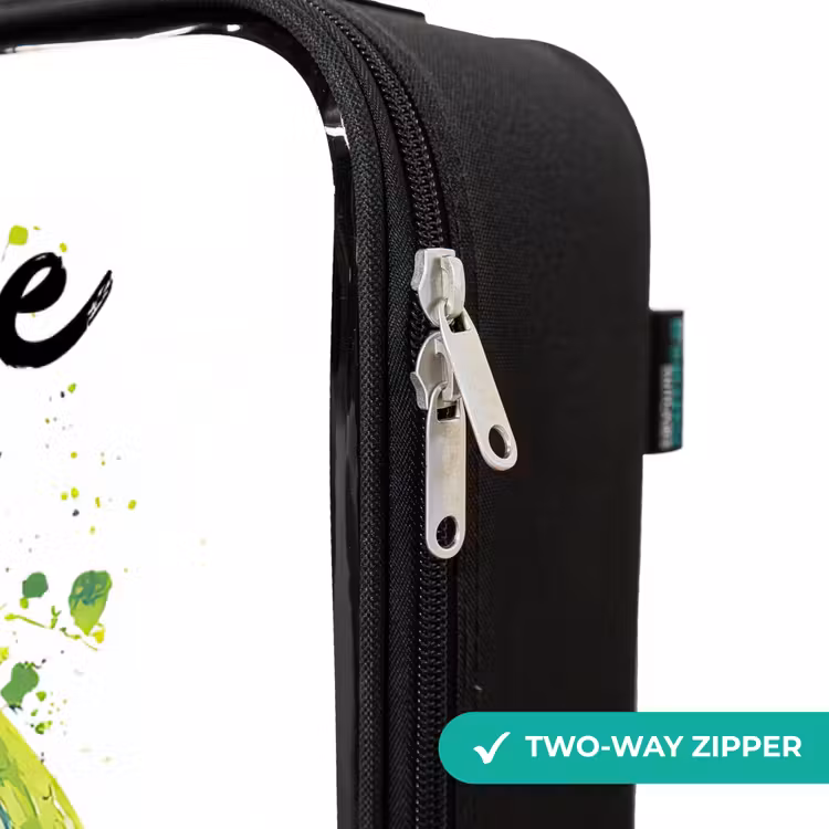 Children's suitcase with name - Soccer Vibes - Paint - Green - Blue — 5