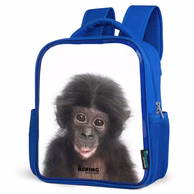 Kids backpack - Blue - Charlie Chimp — 3