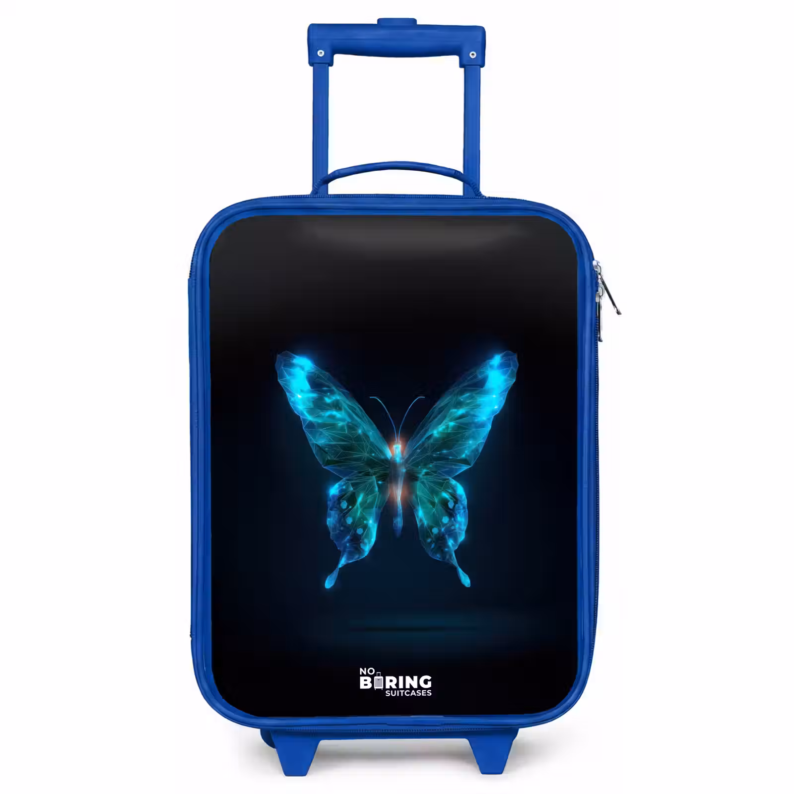 Children's suitcase - Blue - Magical digital butterfly — 1