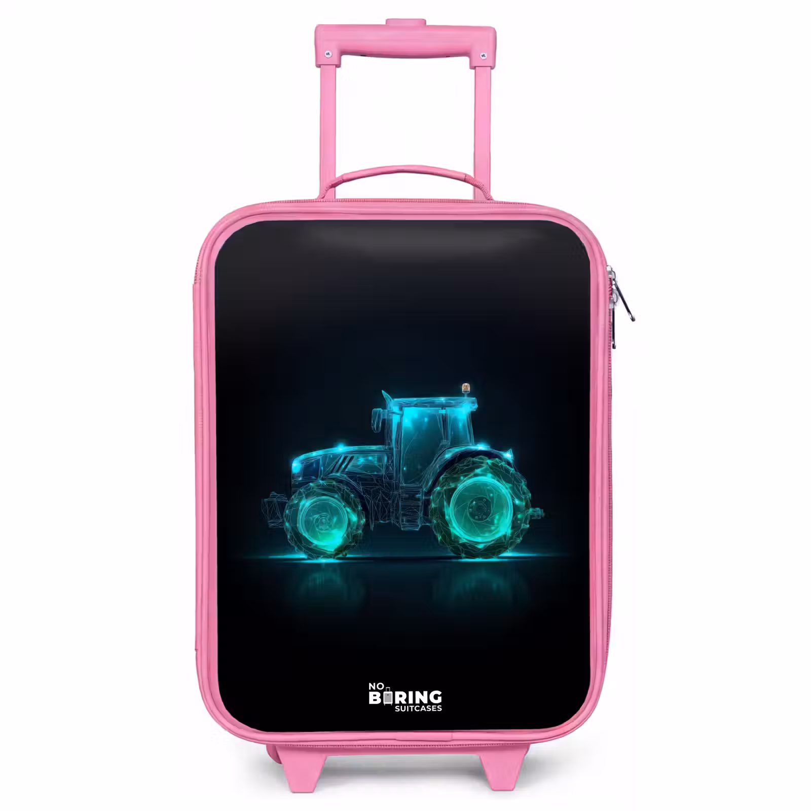 Children's suitcase - Pink - Neontractor on black background — 1