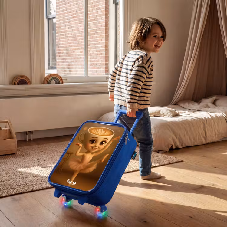 Children's suitcase - Blue - Ballerina Cappuccina — 2