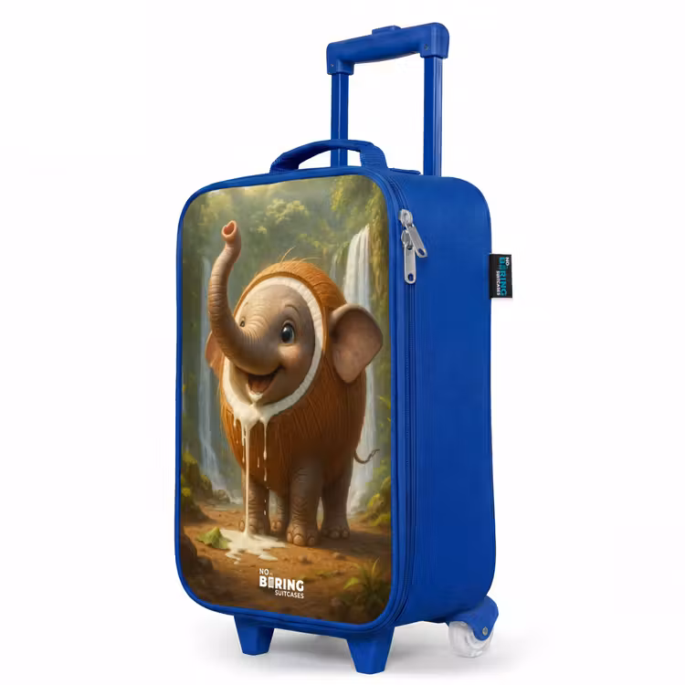 Children's suitcase - Blue - Coconote Elephante — 5