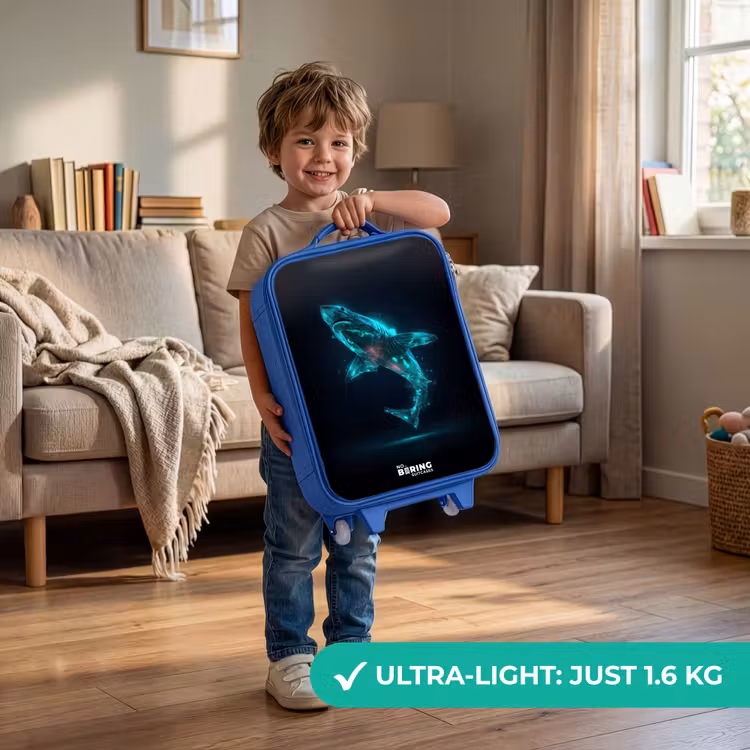Children's suitcase - Blue - Digital shark power — 3