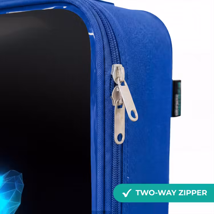 Children's suitcase - Blue - Magical digital butterfly — 6