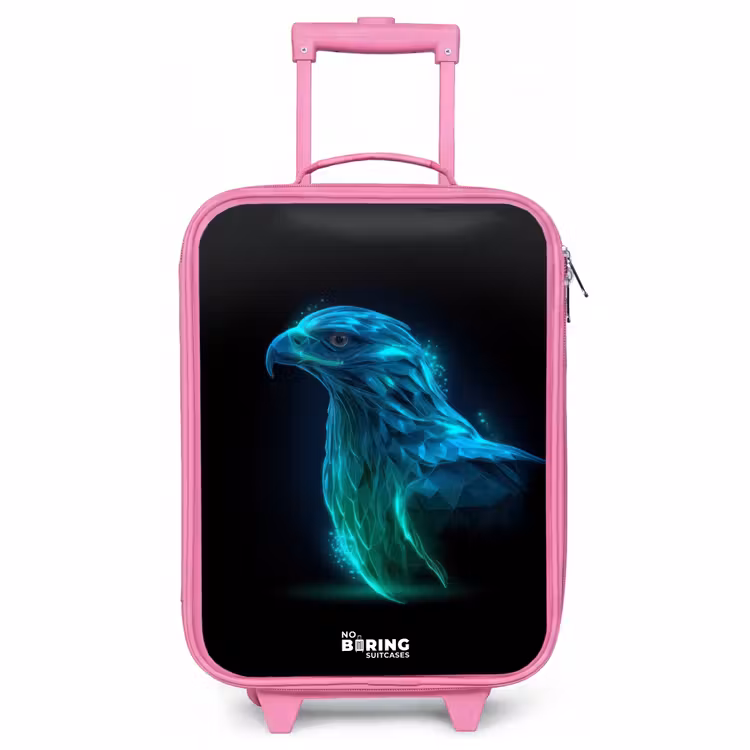Children's suitcase - Pink - Digital eagle in profile — 1