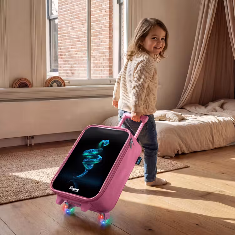 Children's suitcase - Pink - Digital hose in spiral form — 2