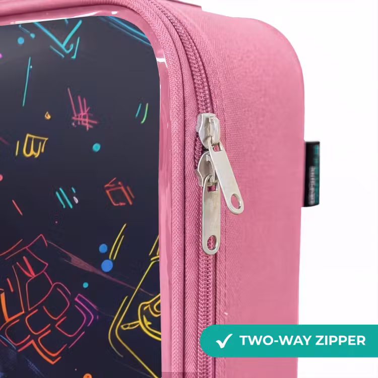 Children's suitcase - Pink - Gamer world in neon style — 4