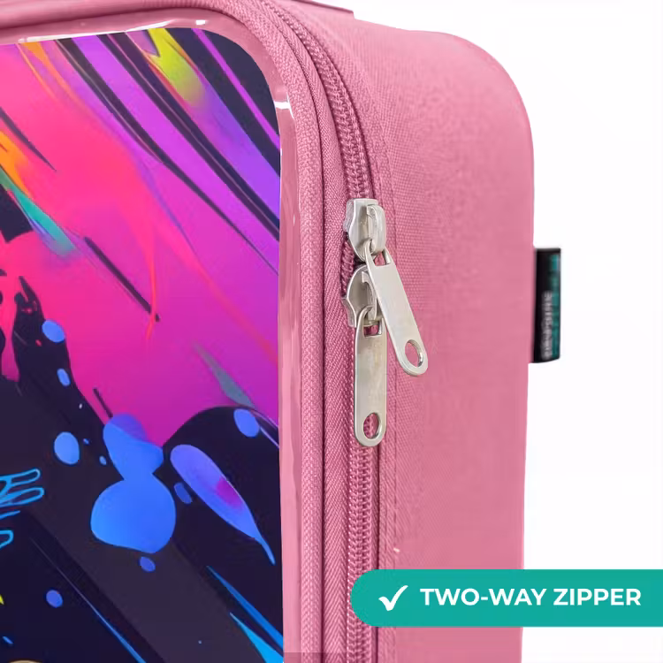 Children's suitcase - Pink - Neon action packed soccer player — 4