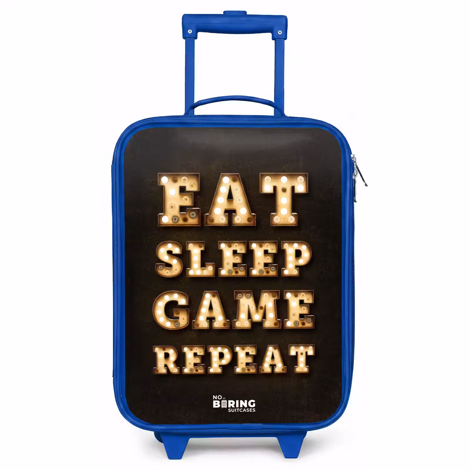Children's suitcase - Blue - Qoute with light — 1